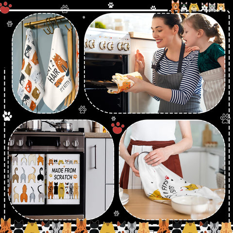 TecUnite kitchen-towels-oven-mitt-alternative can dry dishes and serve as a makeshift oven mitt