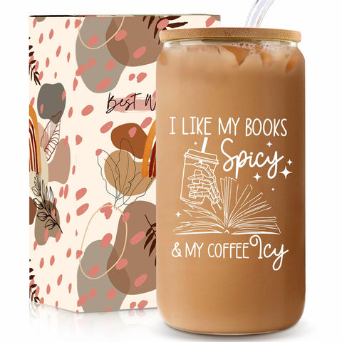 Teeglow book lovers cup with lid and straw for on-the-go reading.