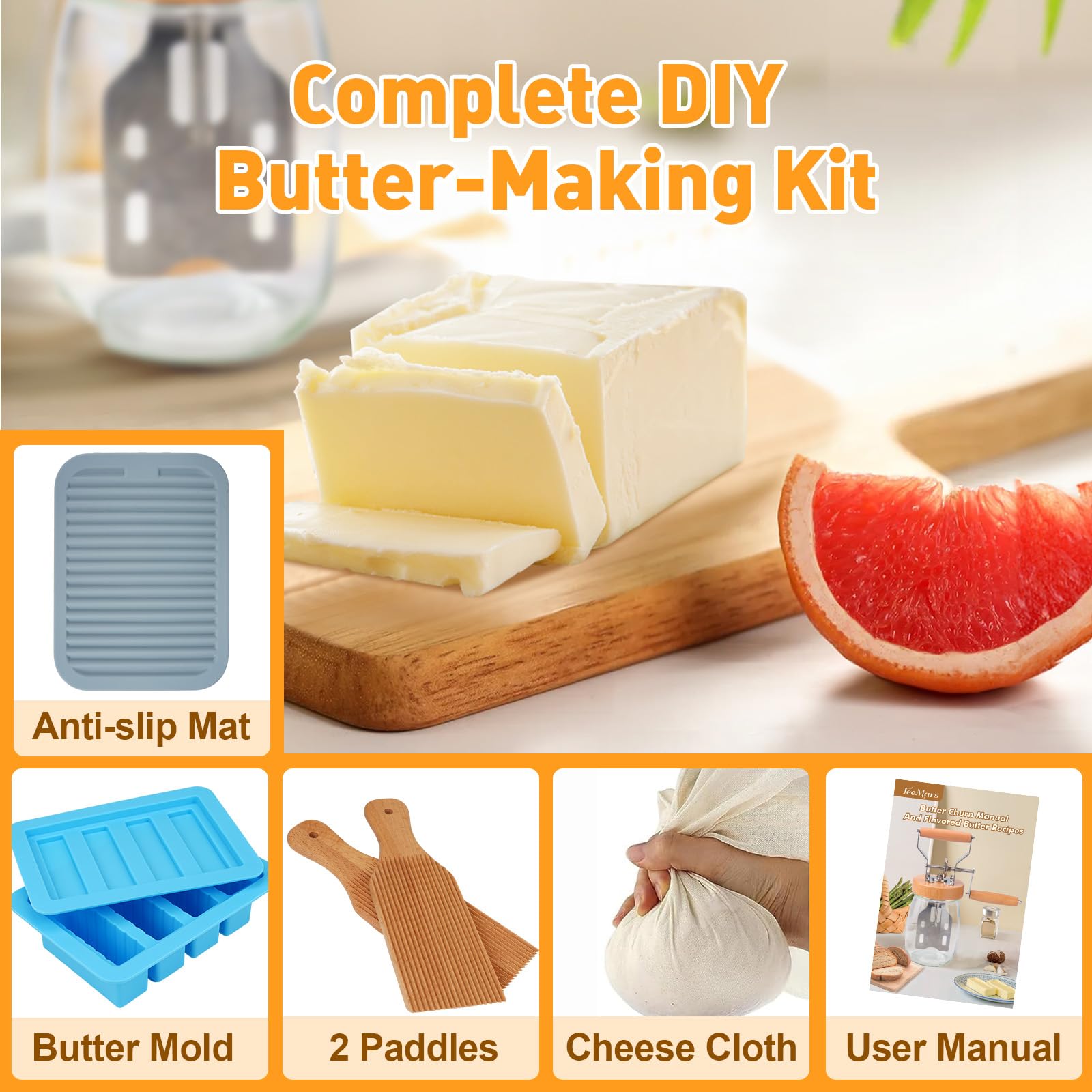 TeeMars 14-Flavor Butter Recipes booklet inspires tasty homemade varieties.