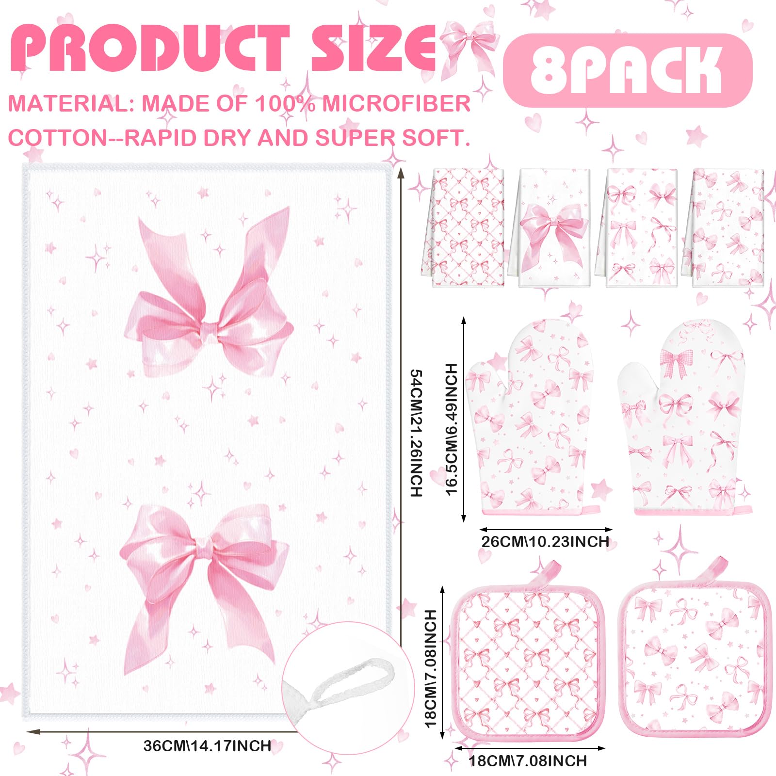 Teenyyou Coquette pink oven mitts grip hot pots safely