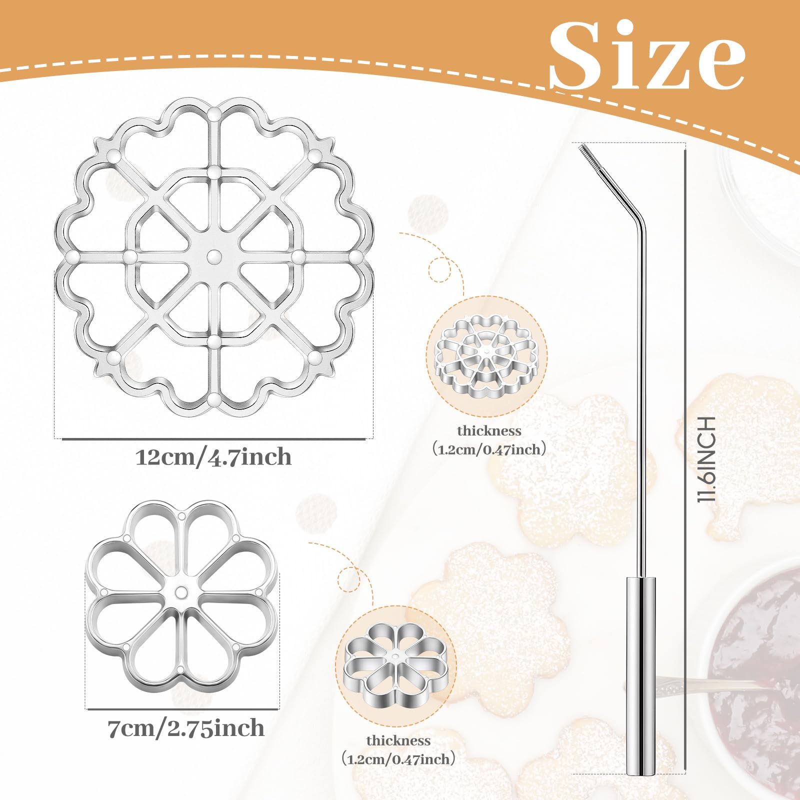 Teenyyou small flower mold for delicate rosettes and bunuelos shaping