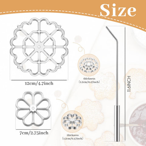 Teenyyou small flower mold for delicate rosettes and bunuelos shaping