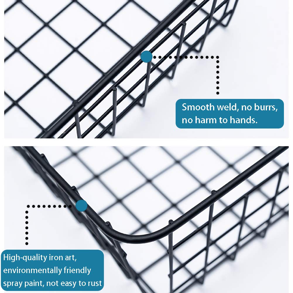 TEETOOKEA pantry mesh storage baskets for organized shelves