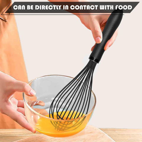 TEEVEA whisk heat-resistant up to 480°F for hot mixtures.