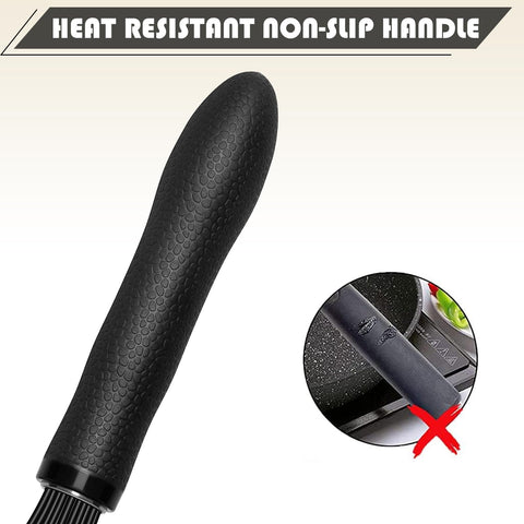 TEEVEA silicone-coated whisk showing non-stick coating on wires.