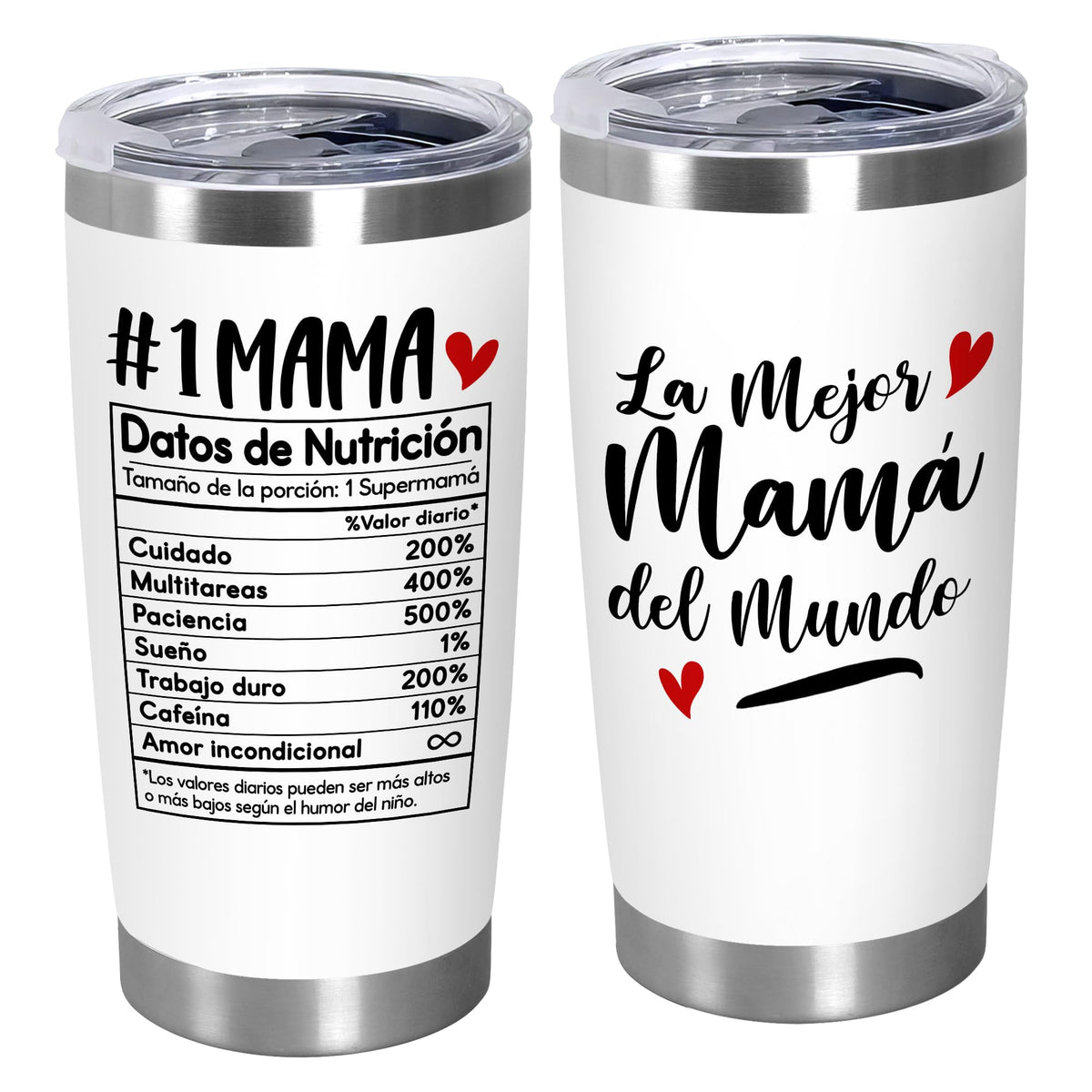 TEEZWONDER 20oz tumbler with lid, perfect for on-the-go hydration.