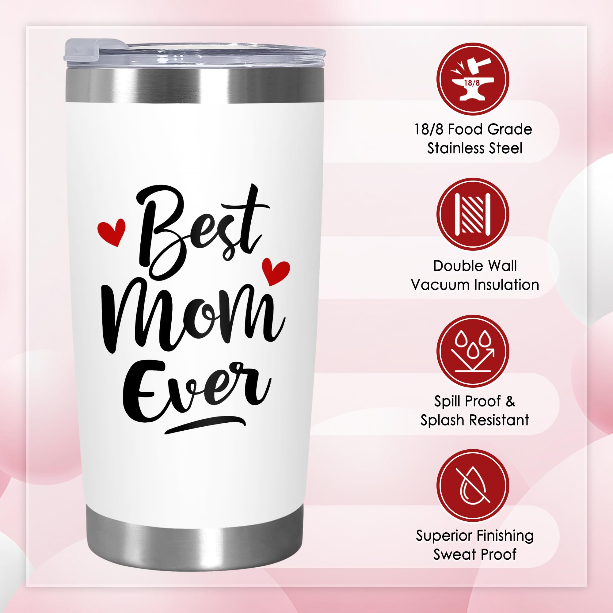 TEEZWONDER stainless steel insulated tumbler highlighting double-wall insulation to keep temperature.