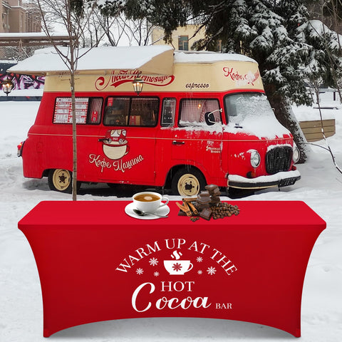Tegeme hot cocoa tablecloth being machine washed for easy care