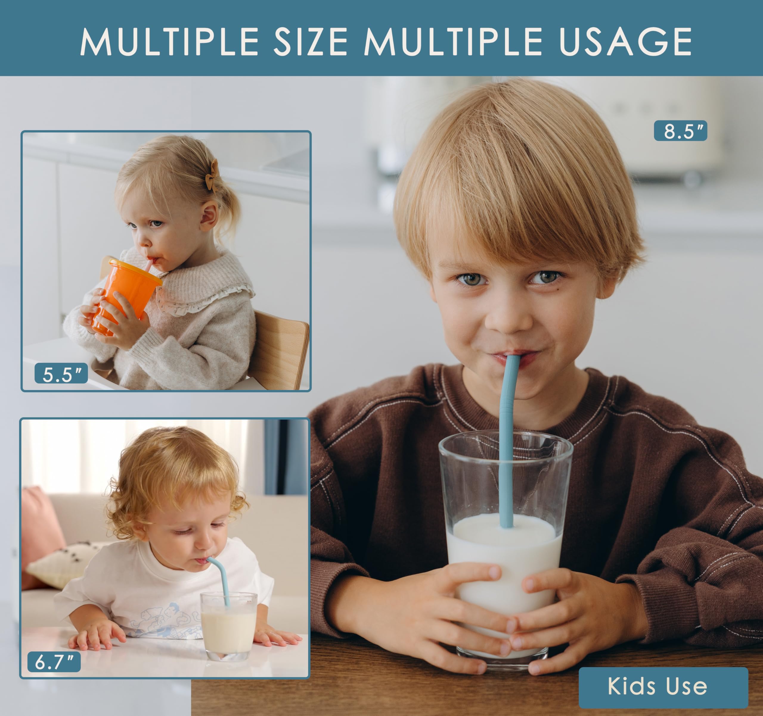 Tegion 5.5-inch kid straw ideal for children's cups.