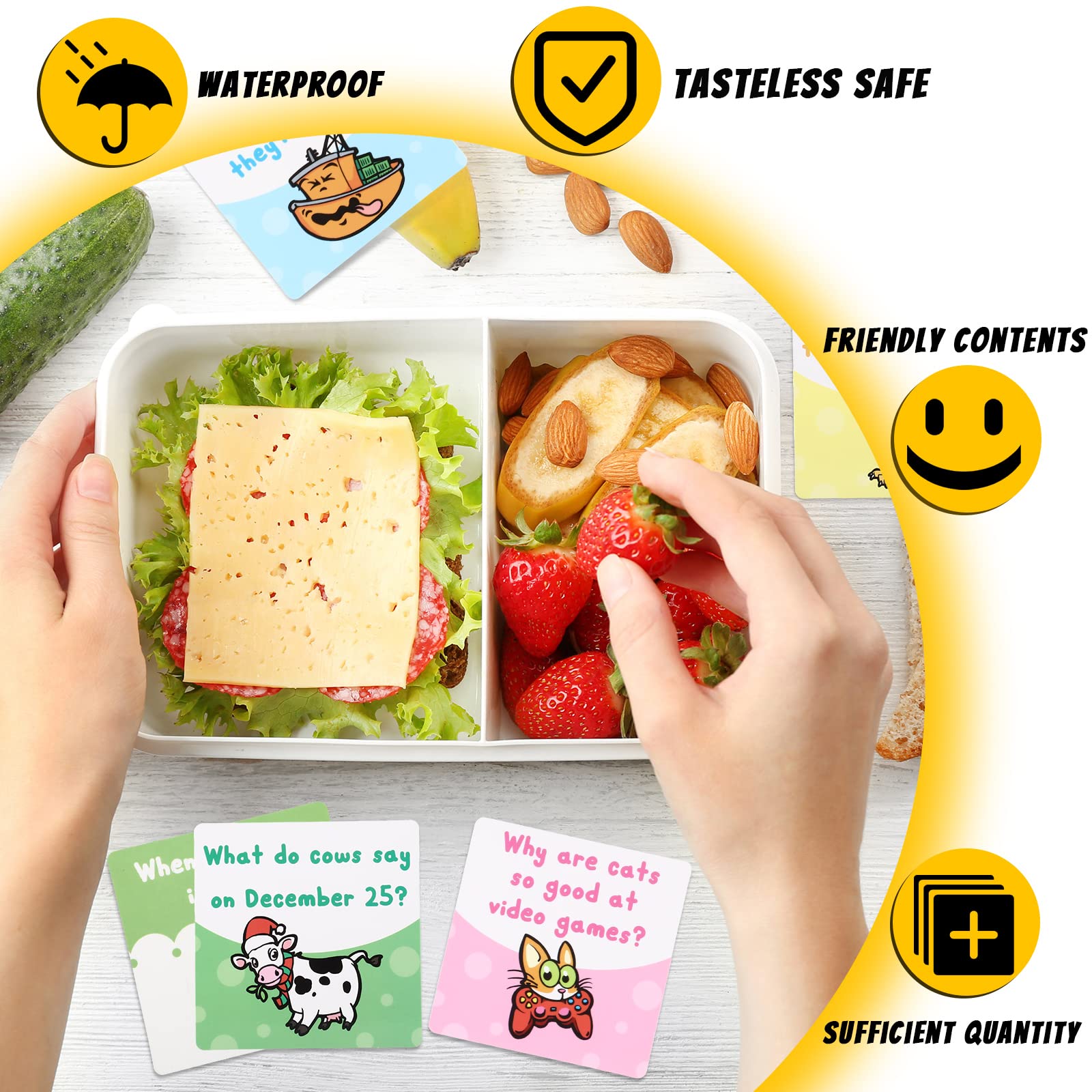 Teling colorful lunchbox notes make a fun, thoughtful gift for kids.