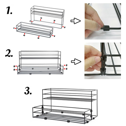 TelKeen anti-rust finish shelf is easy to clean and maintain.