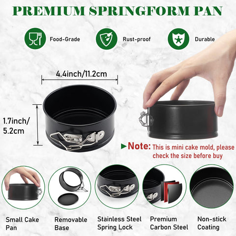 Tellshun leakproof bottom design keeps batter contained during baking and cooling.