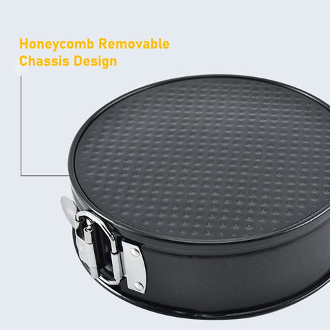 Tellshun easy-clean springform design helps quick post-bake cleanup.