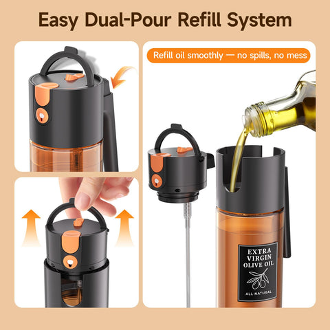 Telunshi sprayer uses BPA-free materials for pure oil safety.