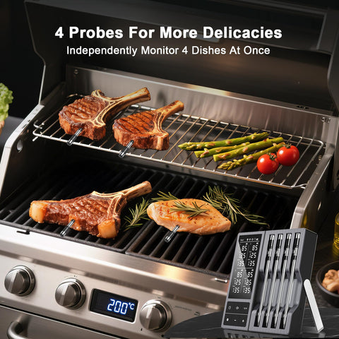 TEMMIO four-probe setup lets you monitor multiple meats