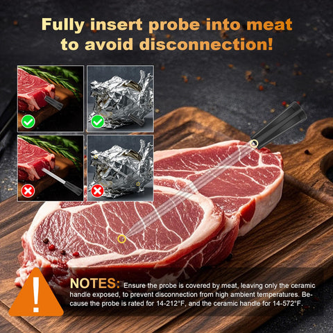 TempGrill app alerts when roast reaches target doneness.