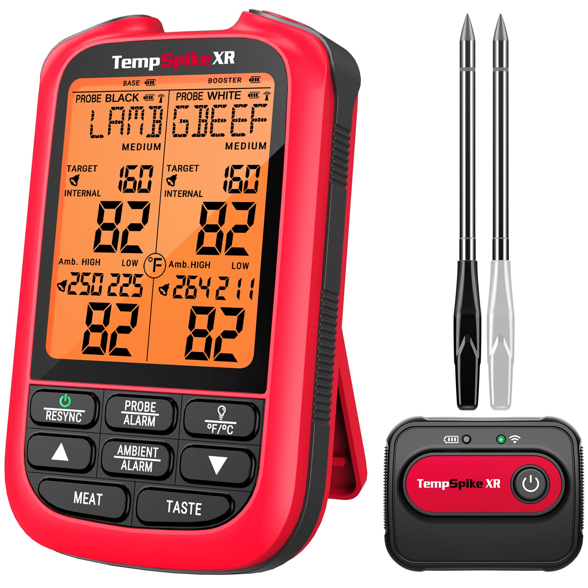 TempSpike 2000ft wireless range for monitoring grill from afar.