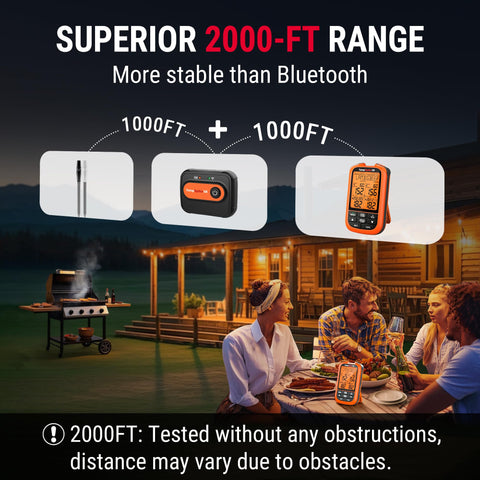TempSpike color-coded probes simplify multi-item grill timing.