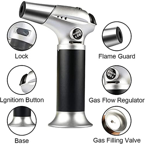 Tencoz blow torch shows ergonomic handle for comfortable control