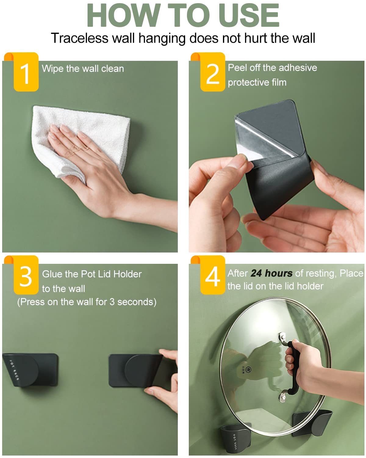 Tendiren kitchen lid storage keeps lids, dishes, and utensils neatly arranged