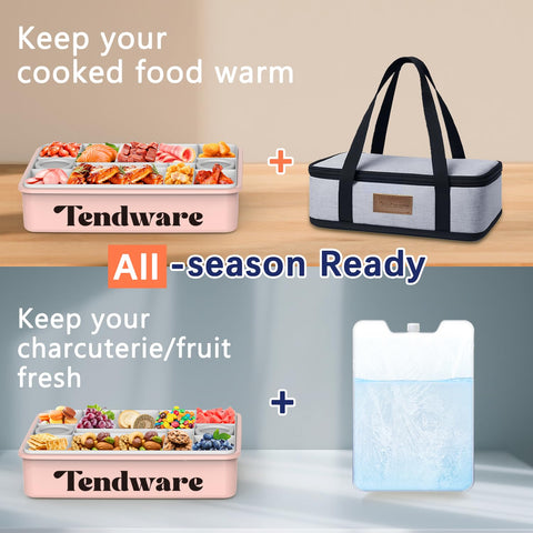 TENDWARE ice pack helps maintain cool freshness for hours