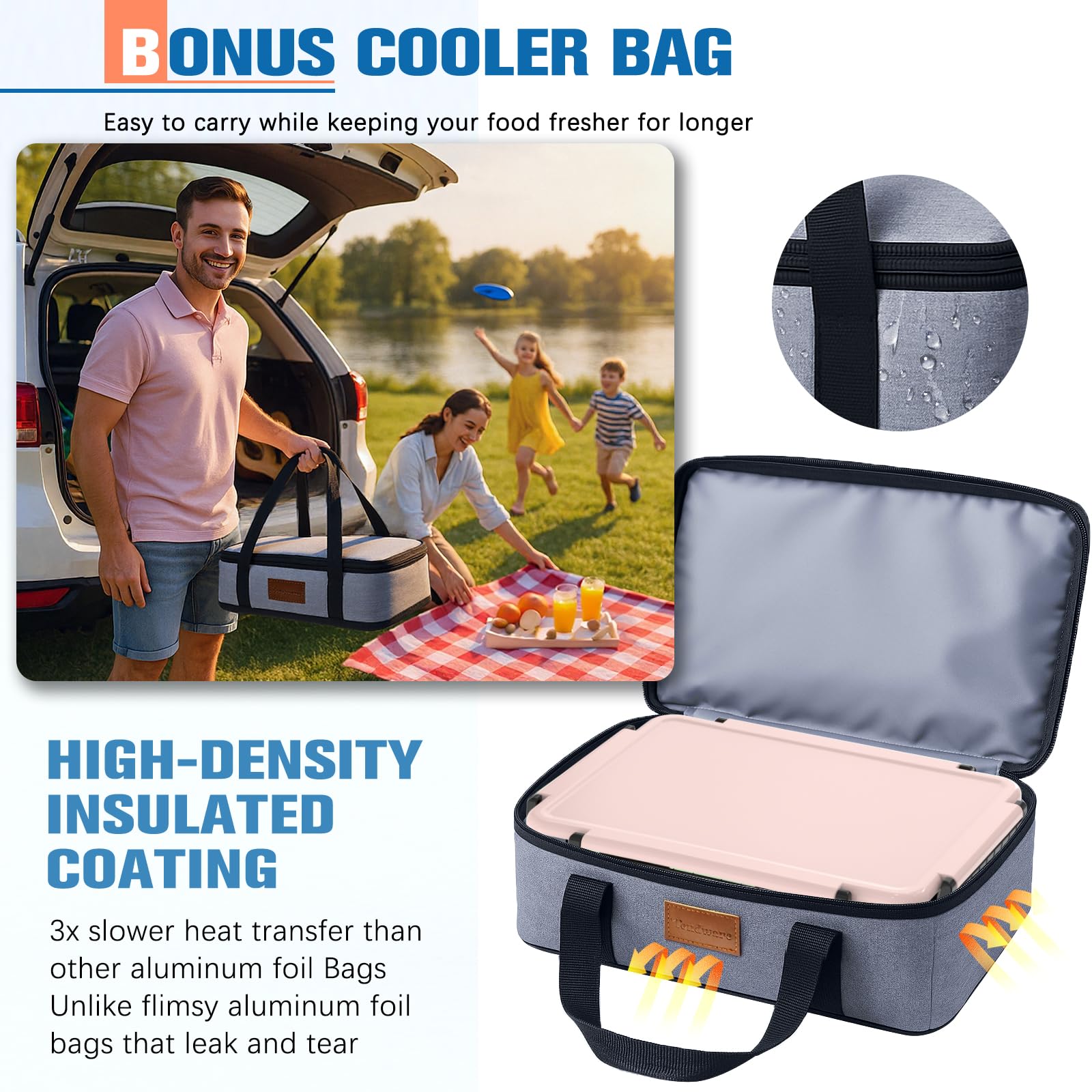 TENDWARE lid clasp enables quick removal and easy cleaning