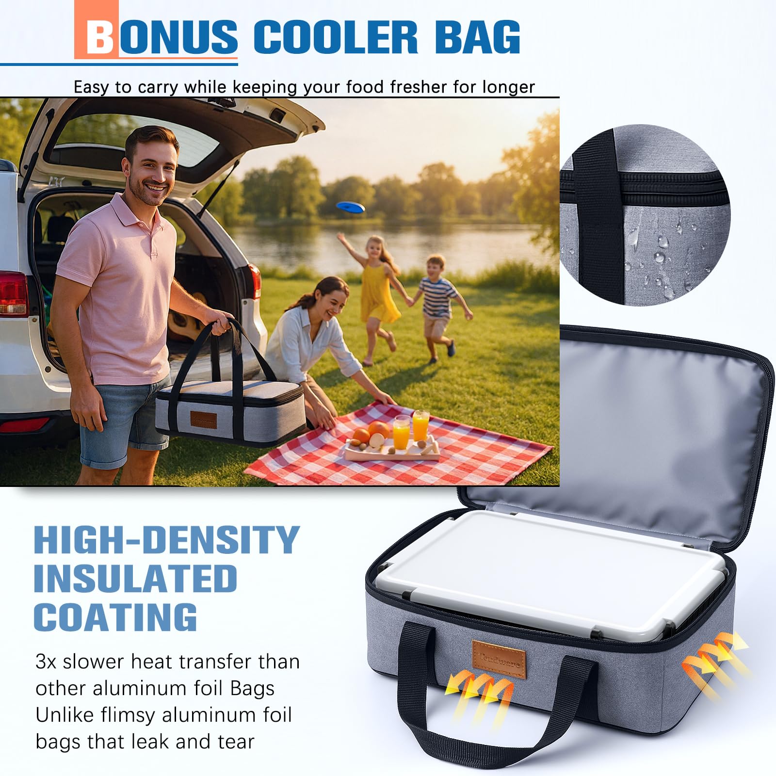 TENDWARE lid clasp allows easy removal and secure reseal on the go