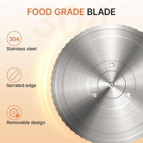 TENGIZUOHZ blades slicing bread evenly with serrated edge