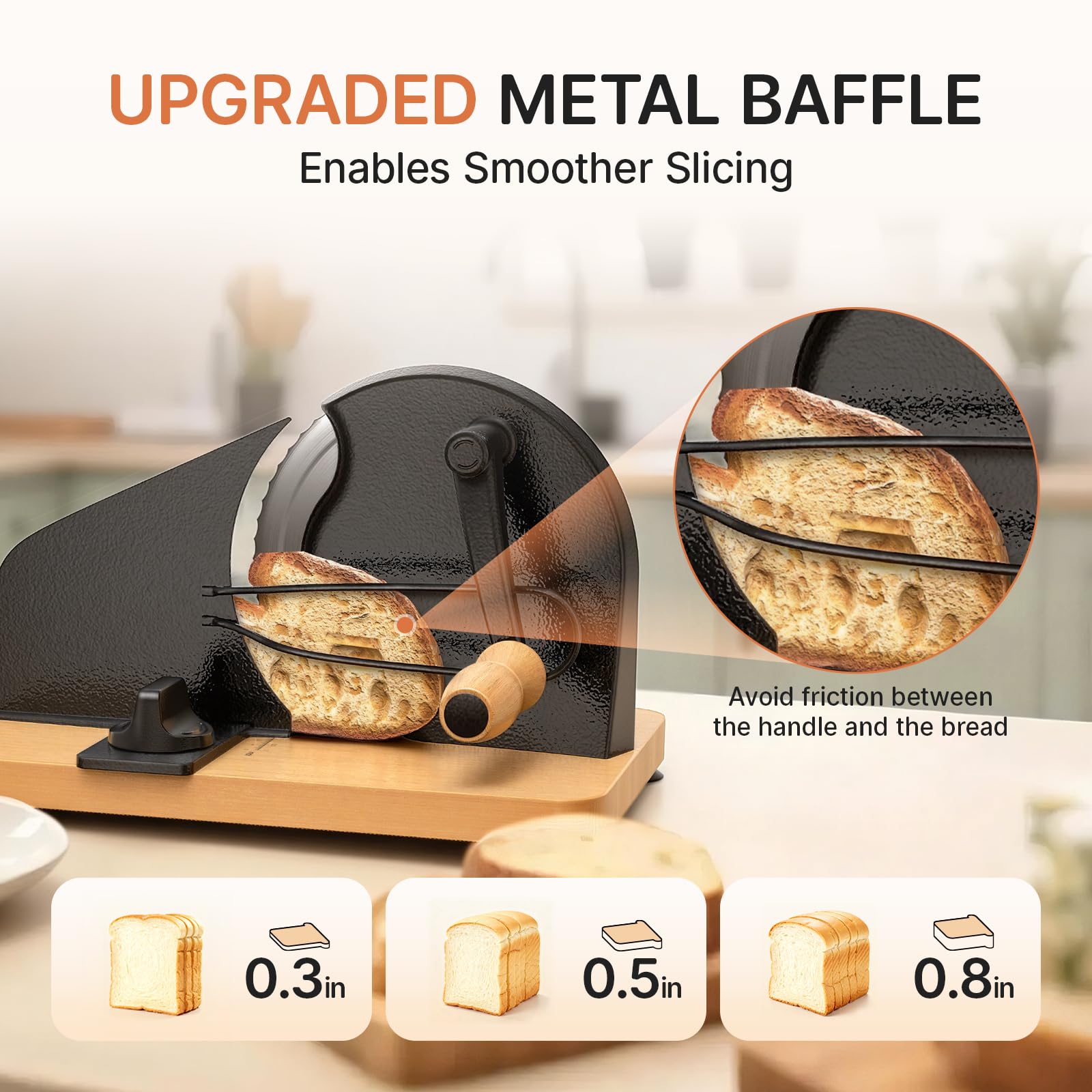 TENGIZUOHZ slicer top view with adjustable thickness scale