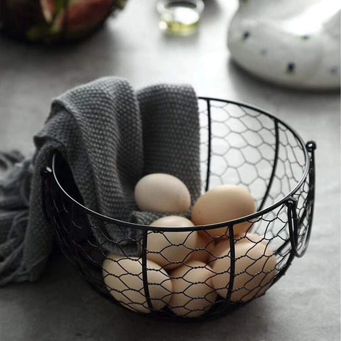 TENINYU egg basket as a decorative yet functional kitchen accent