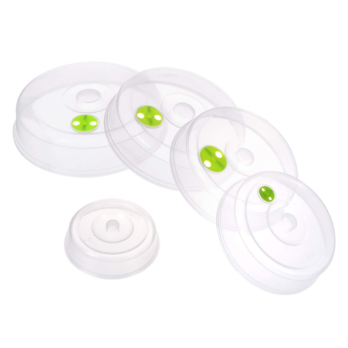 TENINYU 5-piece microwave plate covers nest for compact kitchen storage