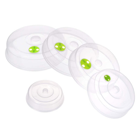 TENINYU 5-piece microwave plate covers nest for compact kitchen storage