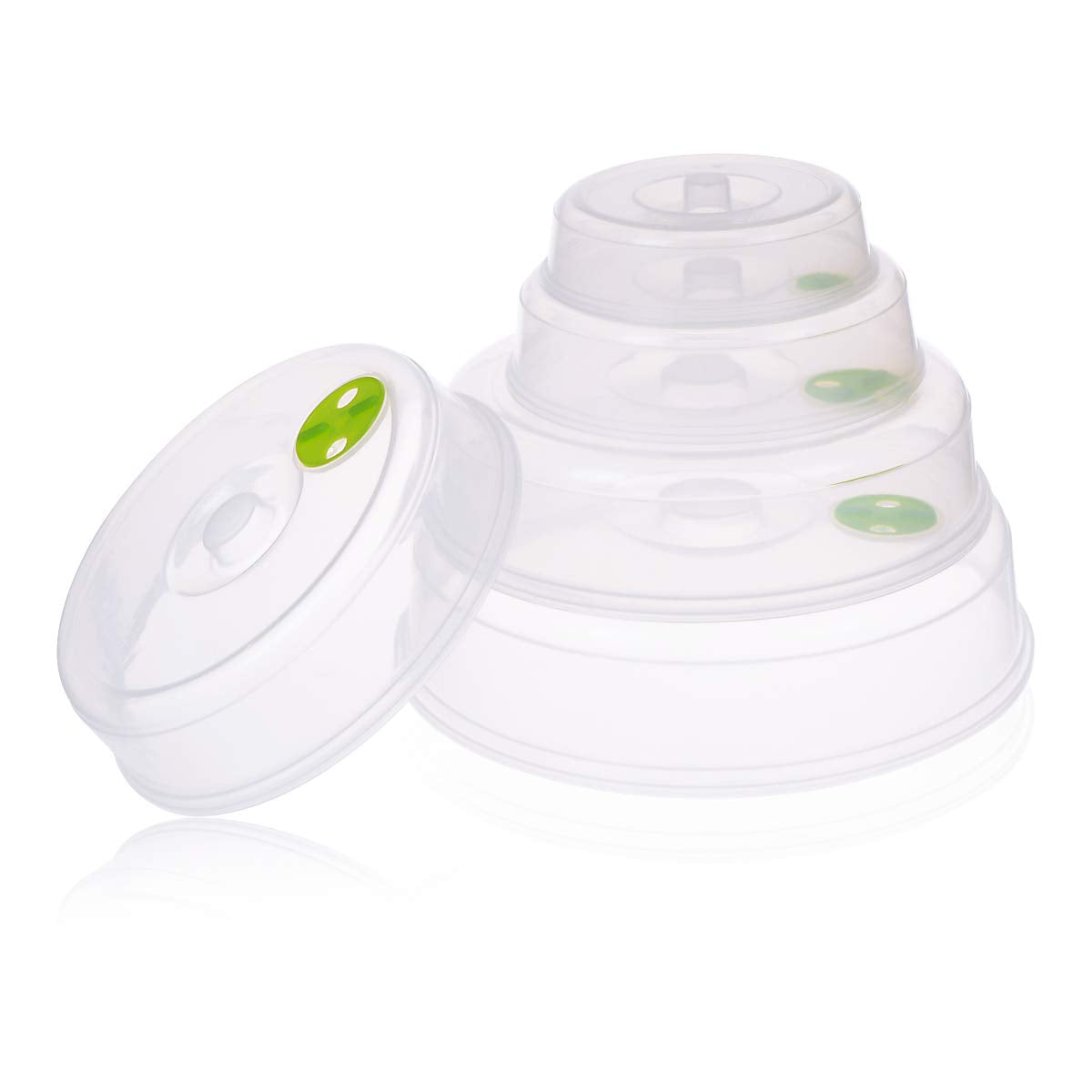 TENINYU extra-large cover on a large plate reduces splatter and keeps food warm