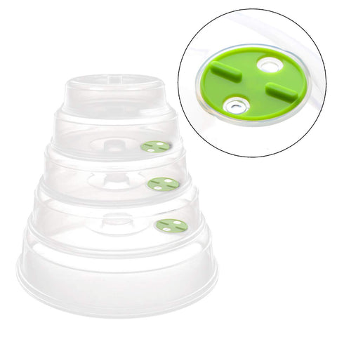 TENINYU adjustable-vent cover for medium plate maintains moisture while reheating