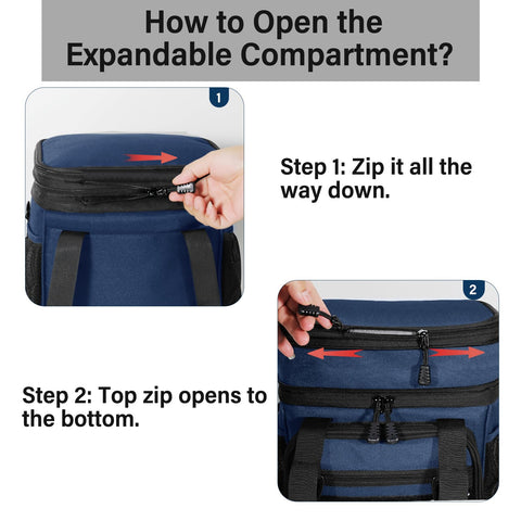 TENKIST Large 16L capacity suits work, travel, and outdoor picnics