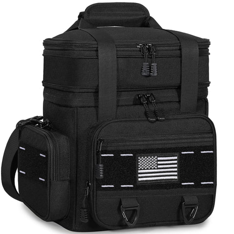 TENKIST Expandable Tactical Lunch Box front pocket for quick access and organization.