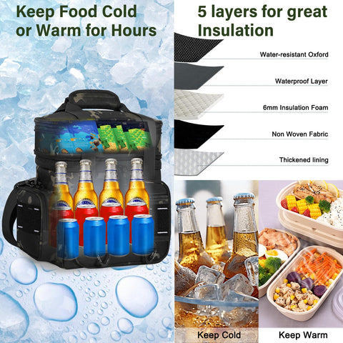 TENKIST Expandable Tactical Lunch Box leakproof design prevents spills while transporting meals