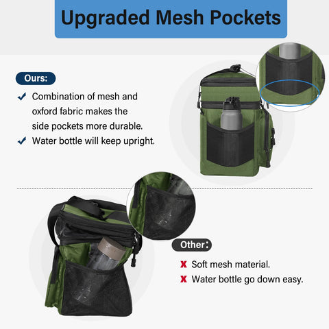 TENKIST lunch box cooler bag durable fabric ready for daily and outdoor use.