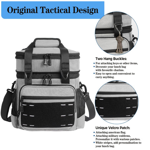 TENKIST Lunchbox Tactical interior compartments maximize organized meal storage.
