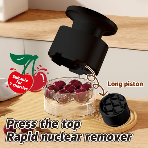 Tenlary Cherry Pitter splatter guard keeping counters clean during use.