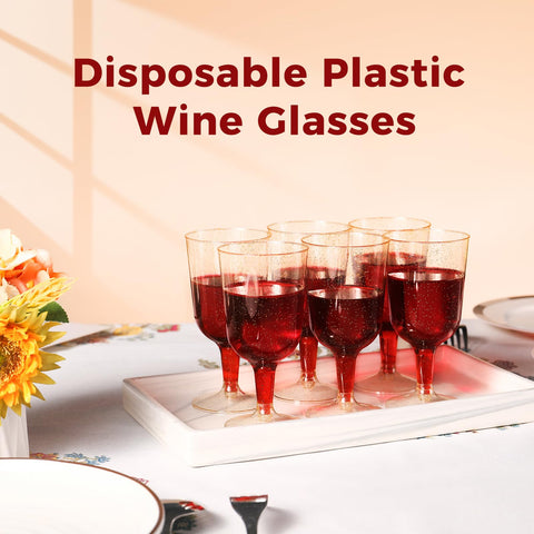 TENYASEN wedding party plastic wine glass complements upscale receptions