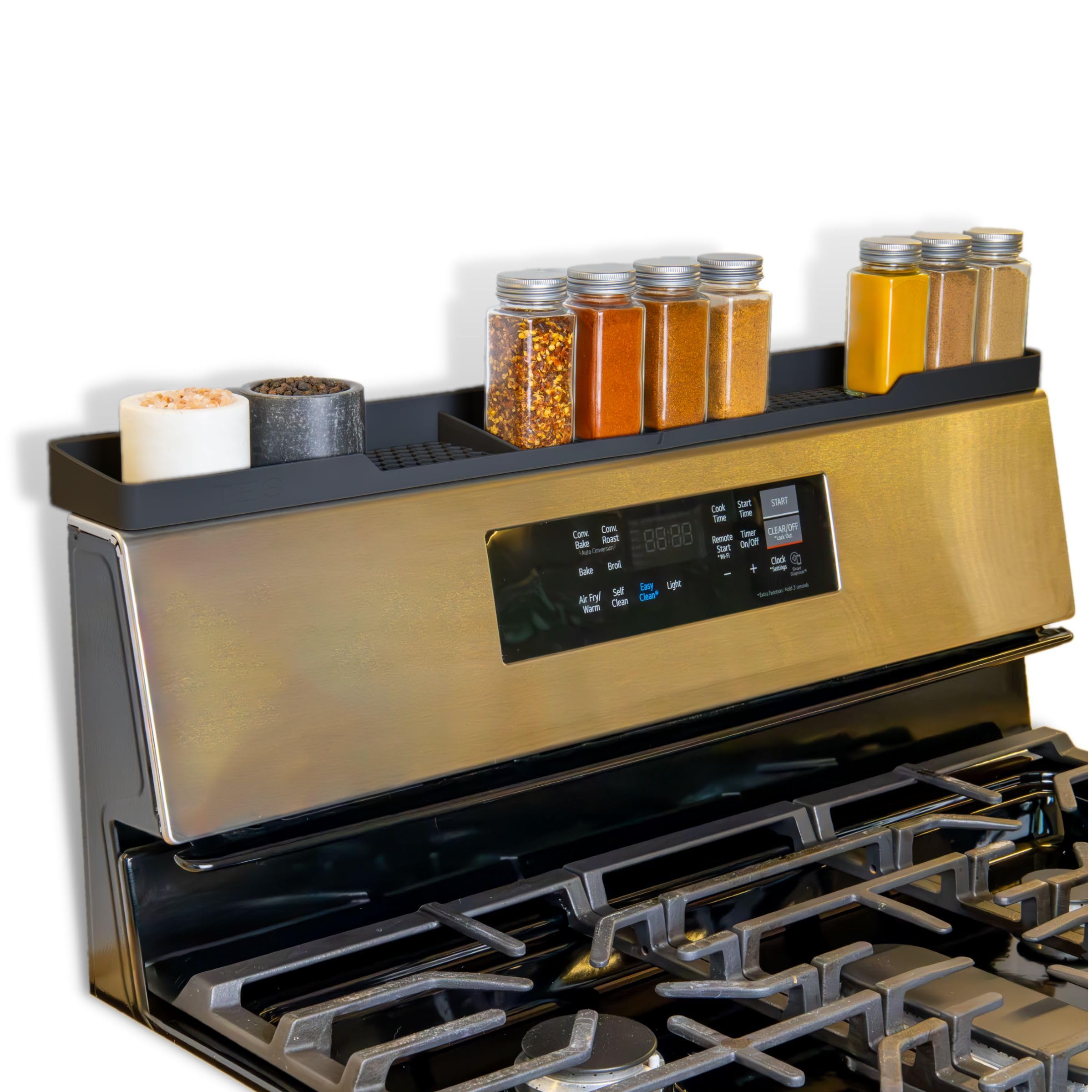 TEO 30-inch flat stovetop tray fits wide, flat tops for extra storage