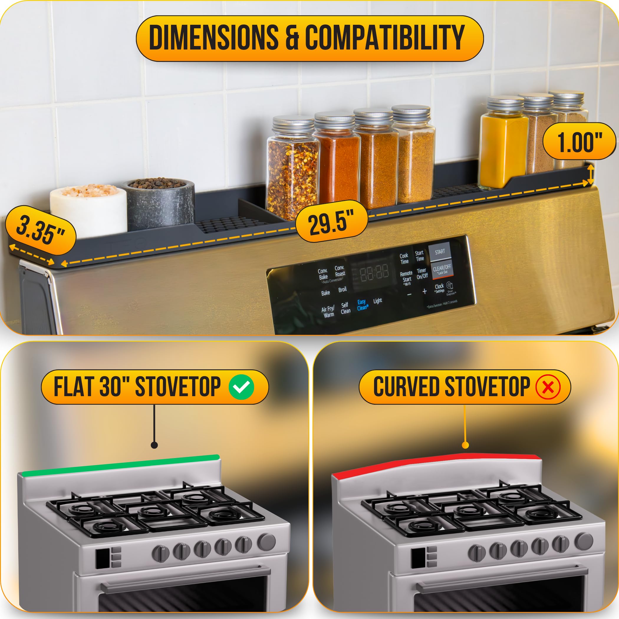 TEO nonstick surface cleans easily after grease and splashes
