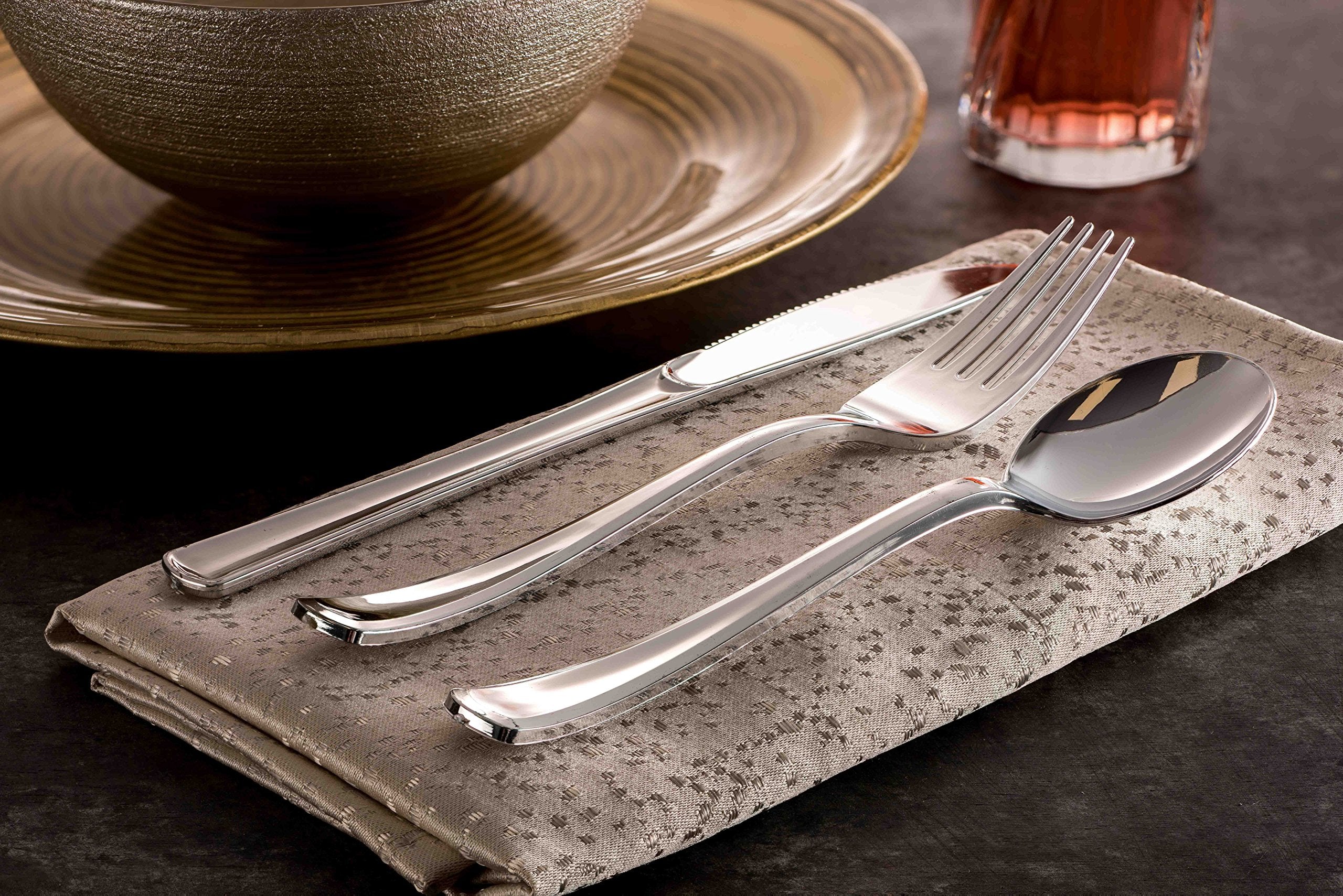 Tepco Settings bulk disposable flatware set, ideal for catering and hotels.