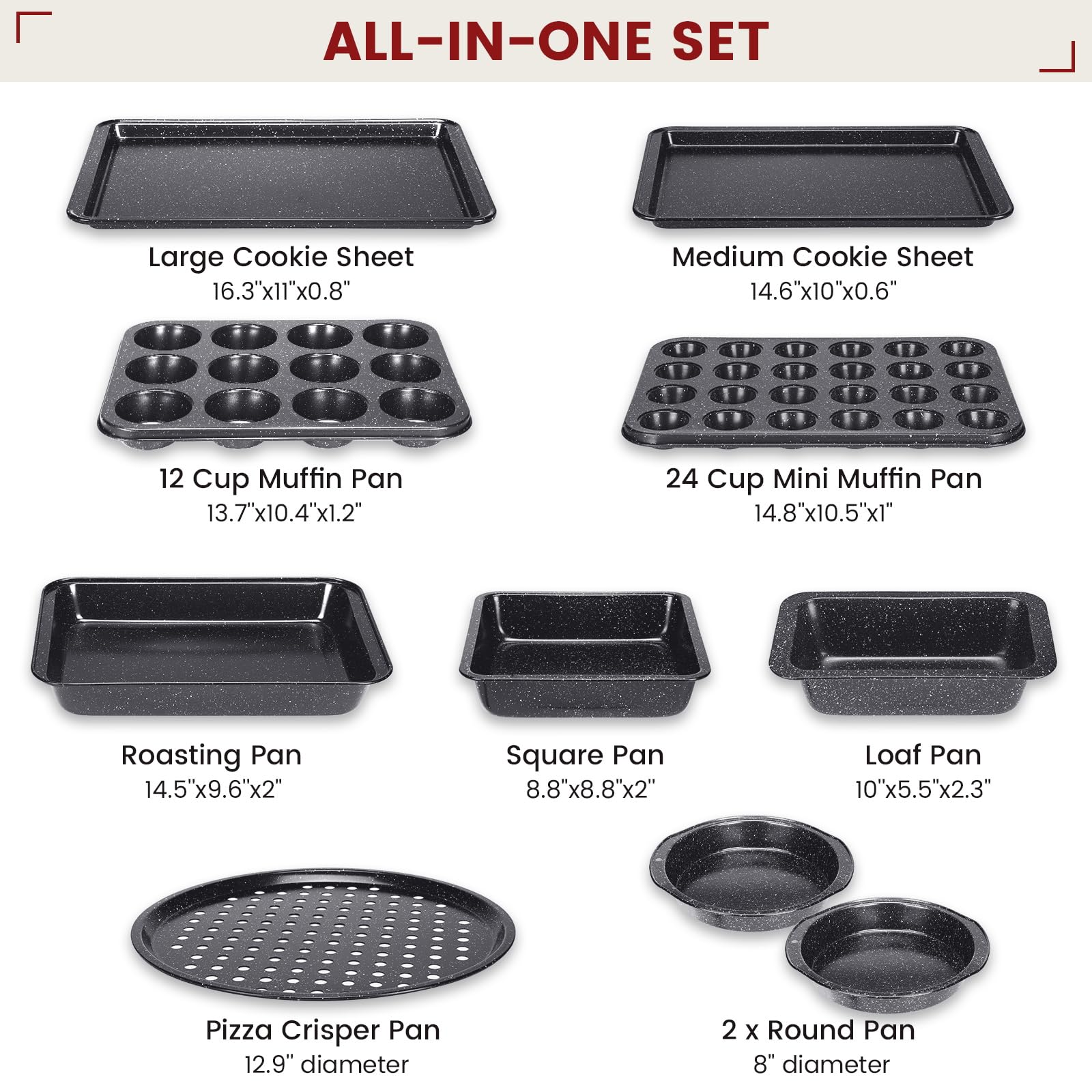 Terlulu roasting pan: durable carbon steel for versatile oven roasting.