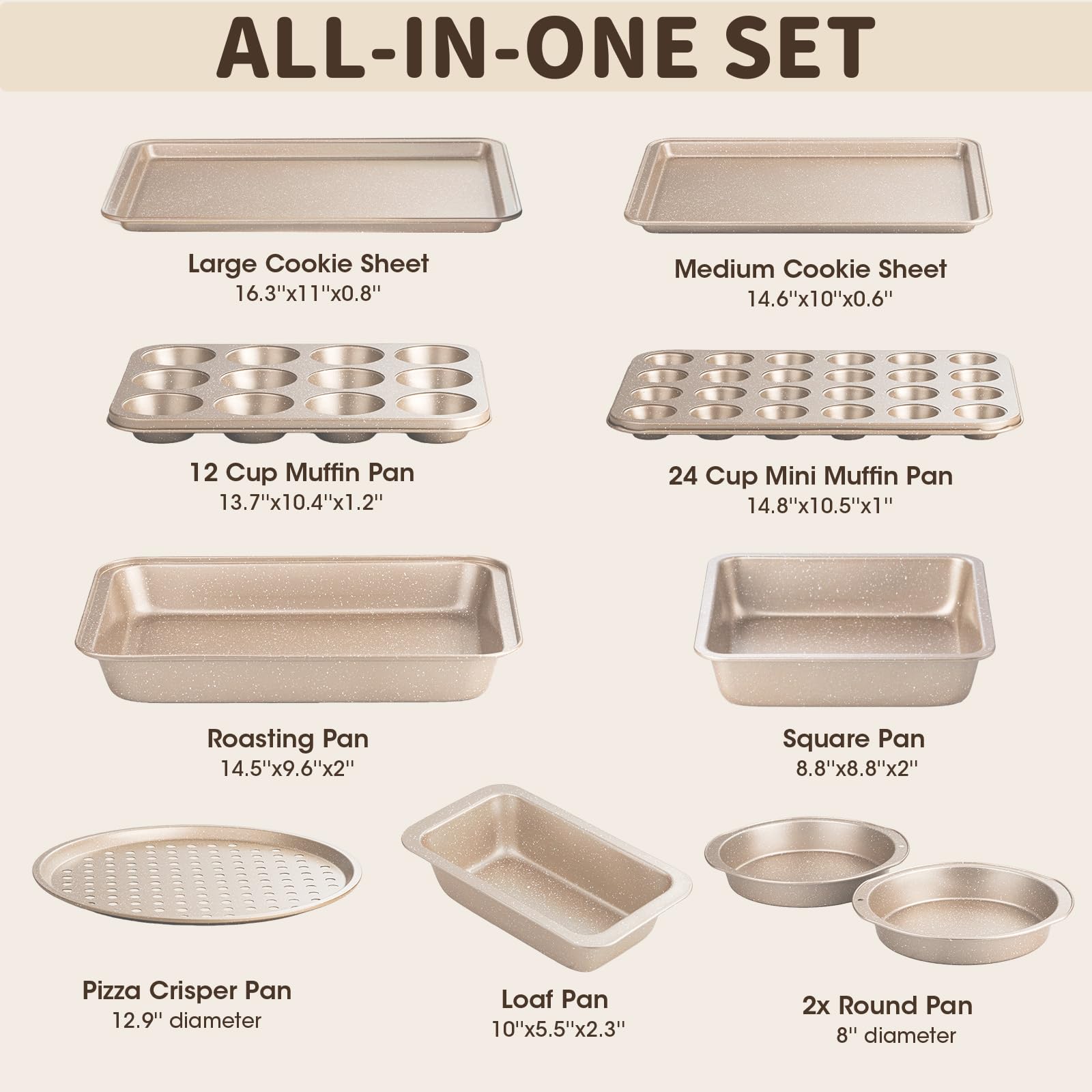 Terlulu 12-cup muffin pan highlighting generous bake capacity.