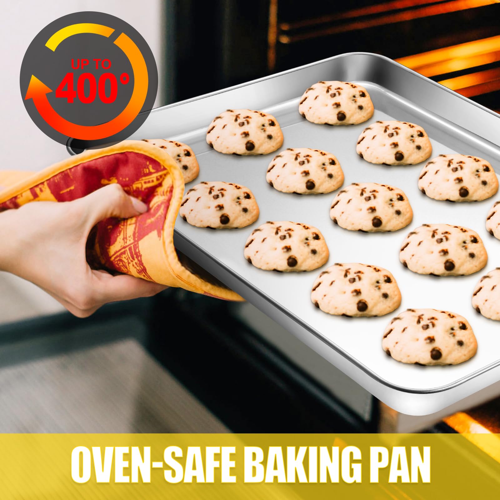 Terlulu deep 1 inch pan keeps juices contained during baking