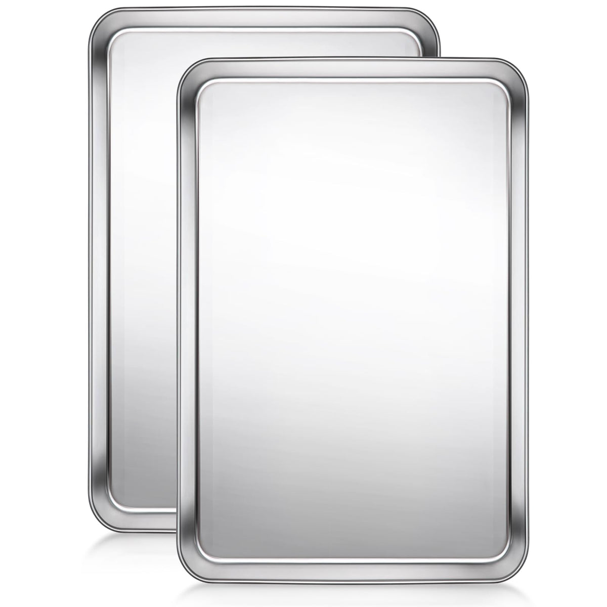 Terlulu baking sheet with rolled edges for easy transfer and spill containment.
