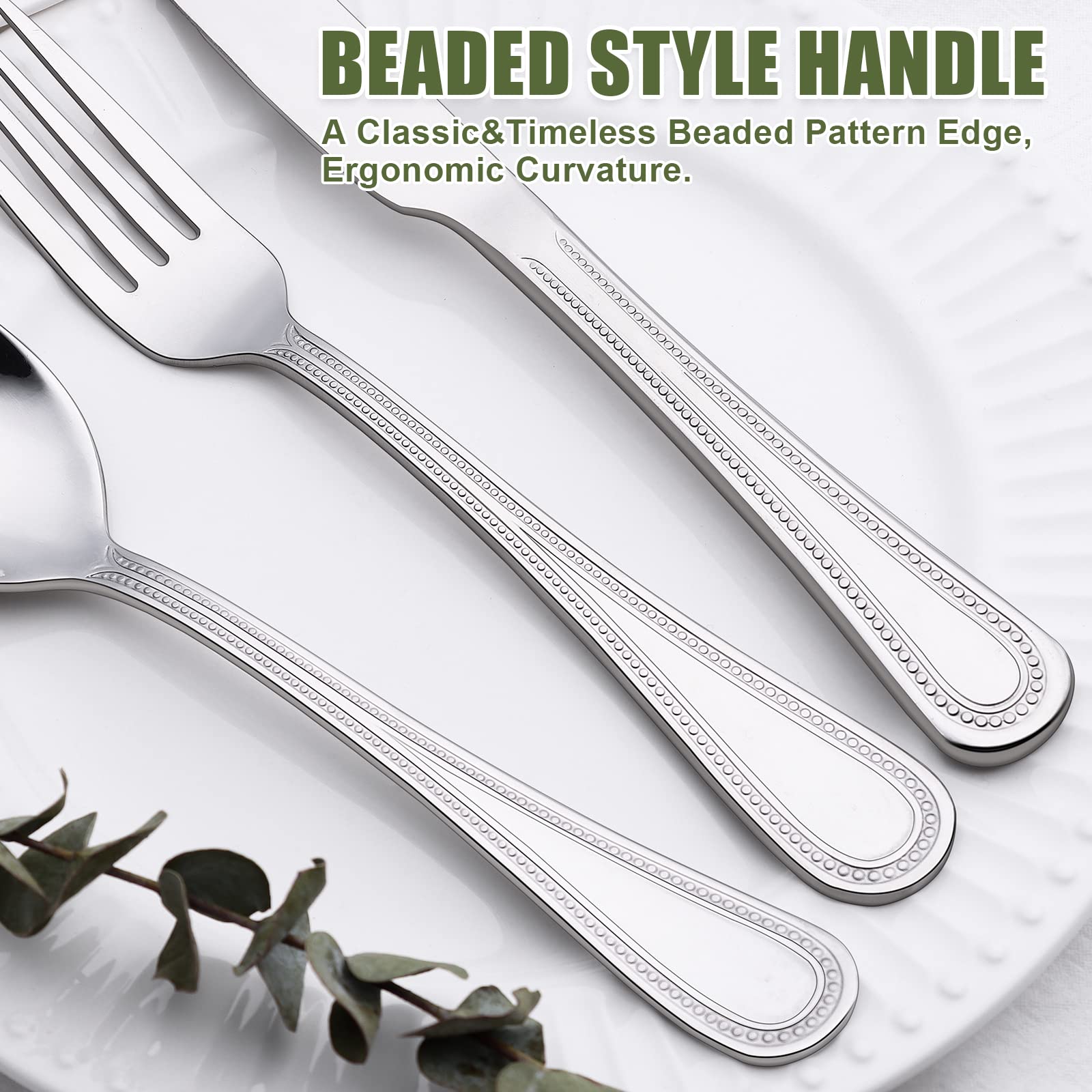 Terlulu ergonomic-weighted handles provide comfortable use during long meals.