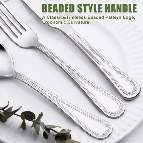 Terlulu ergonomic-weighted handles provide comfortable use during long meals.